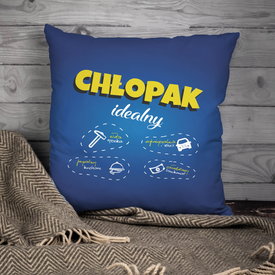 Poduszka z nadrukiem Chłopak Idealny
